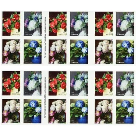 Flowers From The Garden 2017 - 5 Sheets 100 Pcs Unused Stamps for Mailing